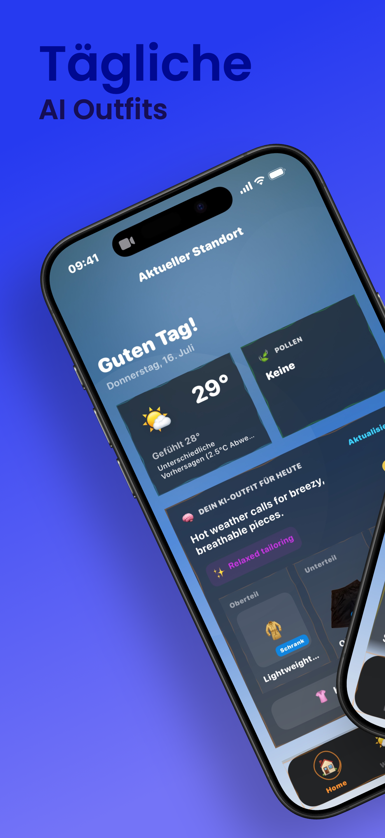 Layer App Screenshot - Outfit Empfehlungen & KI Styling